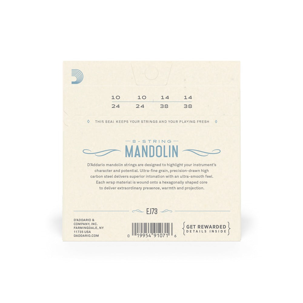 D'ADDARIO EJ73 Phosphor Bronze Light Mandolin Strings