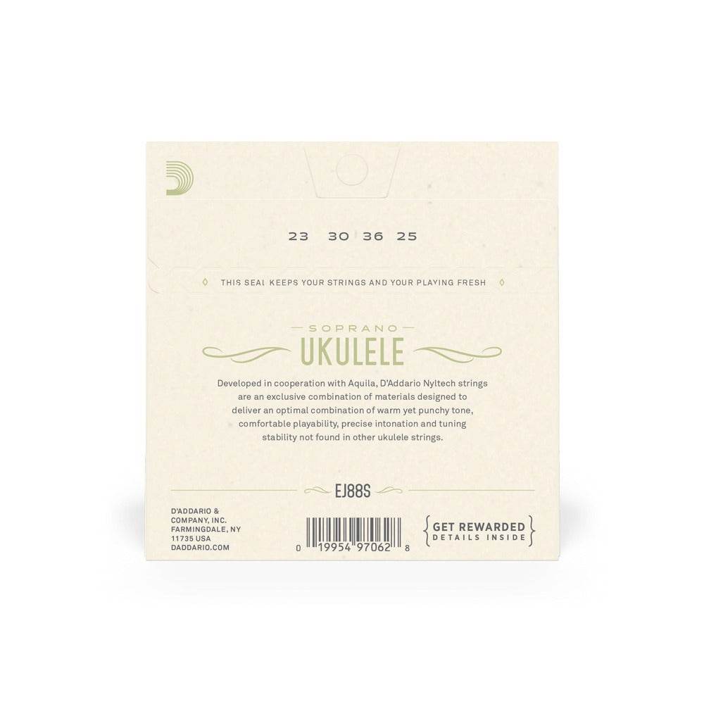 D'ADDARIO EJ88S Soprano Nyltech Ukulele Strings - Ray's Midbell Music