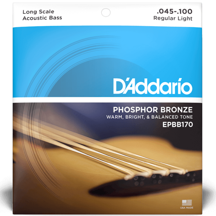 D'ADDARIO EPBB170 Phosphor Bronze Acoustic Bass strings 45-100