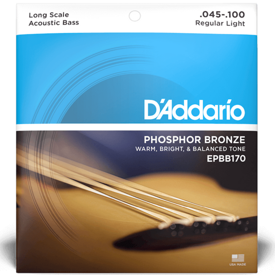 D'ADDARIO EPBB170 Phosphor Bronze Acoustic Bass strings 45-100