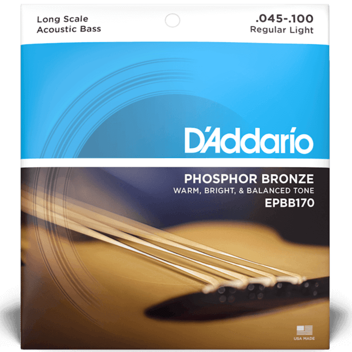 D'ADDARIO EPBB170 Phosphor Bronze Acoustic Bass strings 45-100 - Ray's Midbell Music