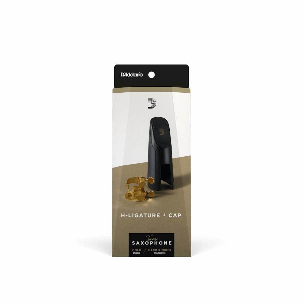 D'ADDARIO HTS1G H Ligature & Cap Tenor Sax Set Gold - Ray's Midbell Music