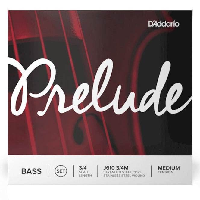D'ADDARIO J61034M 3/4 Prelude Bass String Set, Medium Tension - Ray's Midbell Music