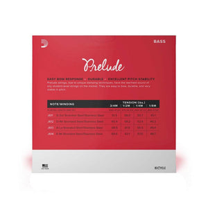 D'ADDARIO J61034M 3/4 Prelude Bass String Set, Medium Tension - Ray's Midbell Music