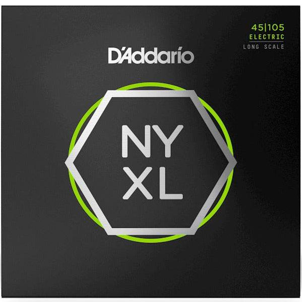 D'ADDARIO NYXL45105 NYXL Light Top / Med Bottom Bass Strings Long Scale, 45-105 - Ray's Midbell Music