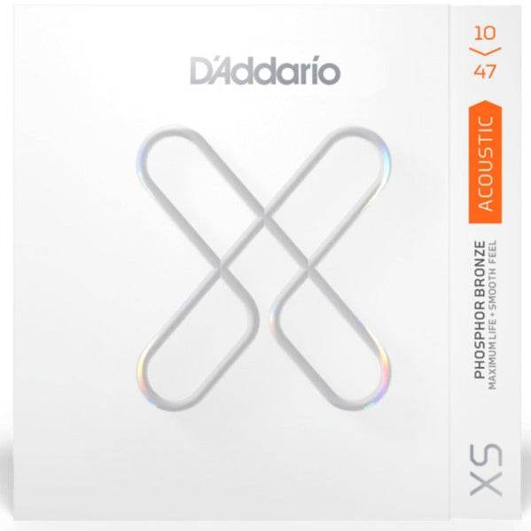 D'ADDARIO XSAPB1047 Extra Light XS Phosphor Bronze Acoustic Guitar Strings (10-47) - Ray's Midbell Music