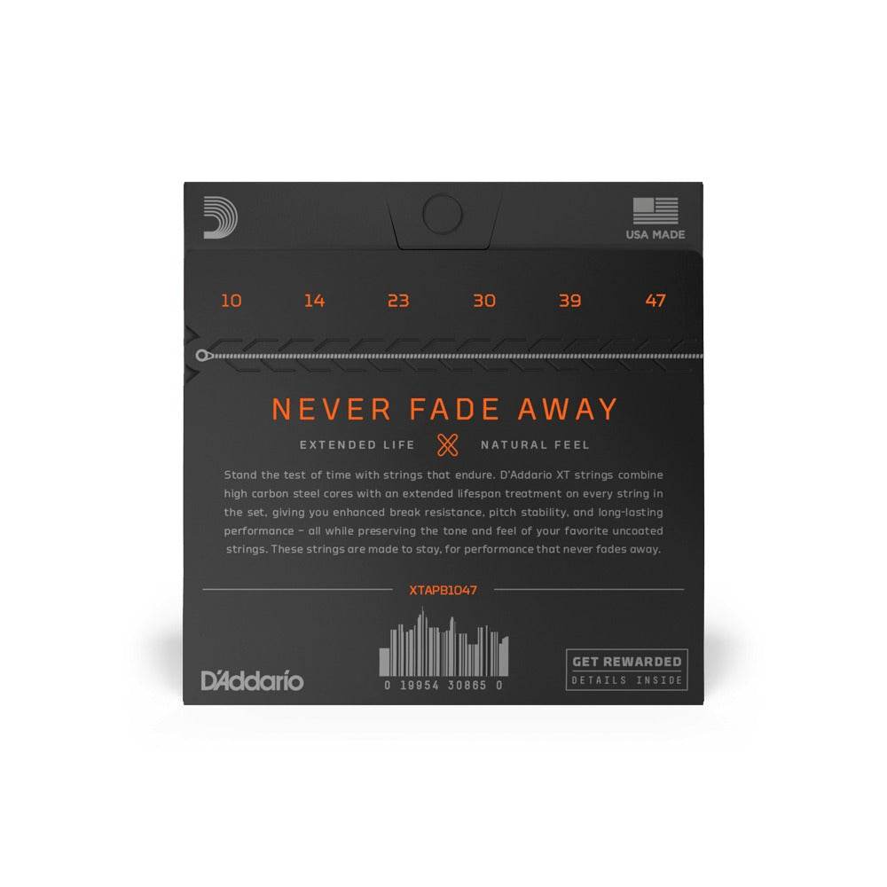 D'ADDARIO XTAPB1047 XT Acoustic Phosphor Bronze, Extra Light, 10-47 - Ray's Midbell Music