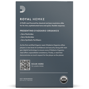 HEMKE RHKP10ASX250 #2.5 Royal Organic Alto Sax Reeds, 10-Pack