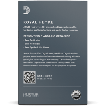 HEMKE RHKP10SSX250 #2.5 Royal Organic Soprano Sax Reeds, 10-Pack
