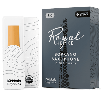HEMKE RHKP10SSX300 #3 Royal Organic Soprano Sax Reeds, 10-Pack