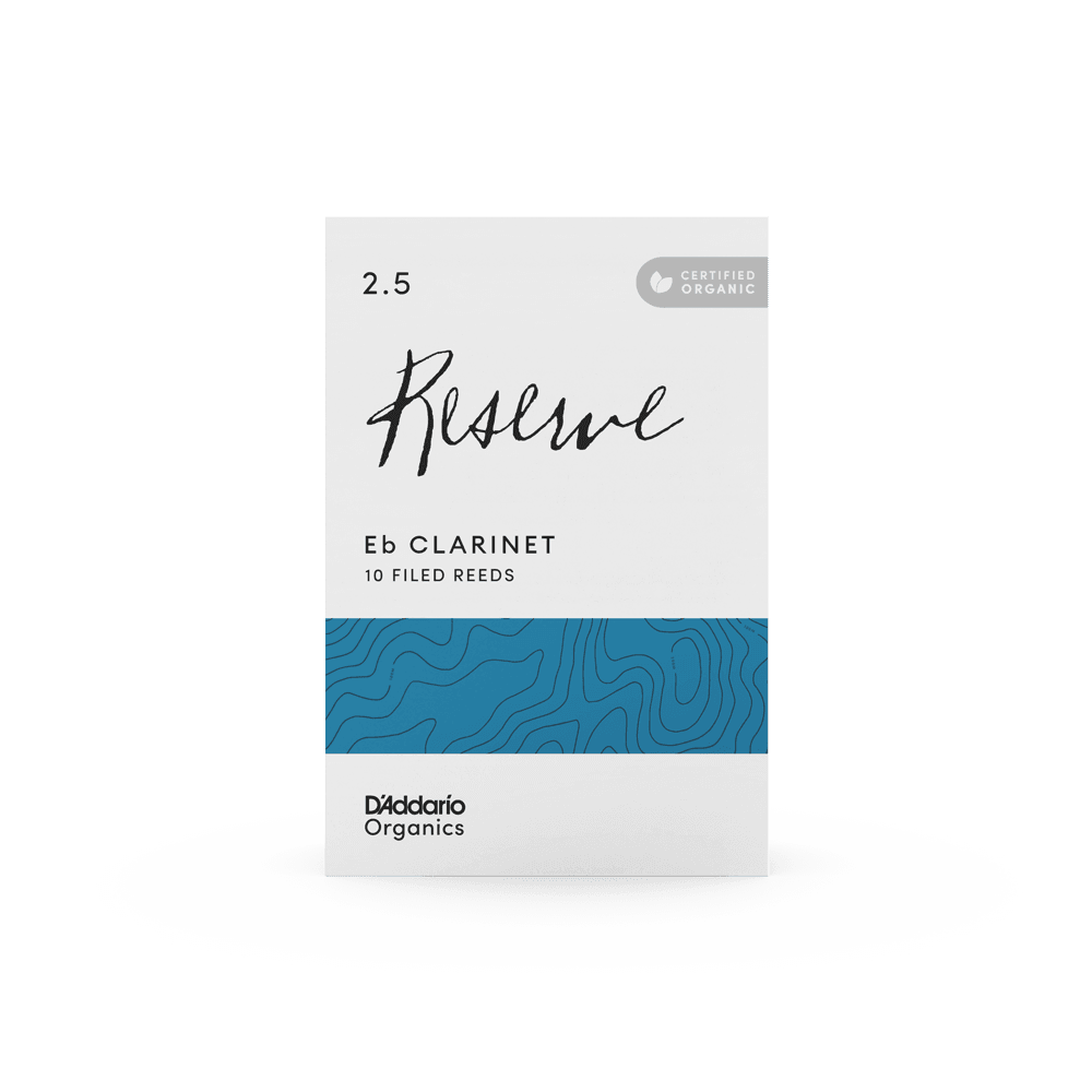 D'ADDARIO ODBR1025 #2.5 Organic Reserve Eb Clarinet Reeds, 10-pack - Ray's Midbell Music