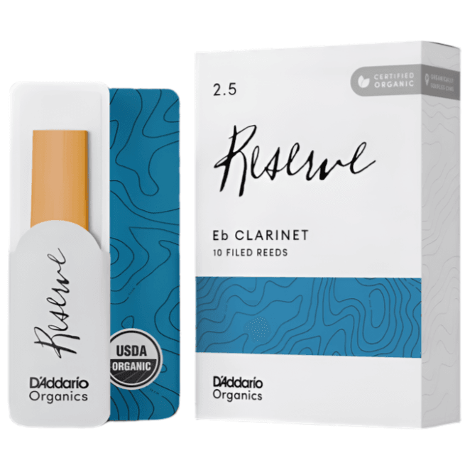 D'ADDARIO ODBR1025 #2.5 Organic Reserve Eb Clarinet Reeds, 10-pack - Ray's Midbell Music