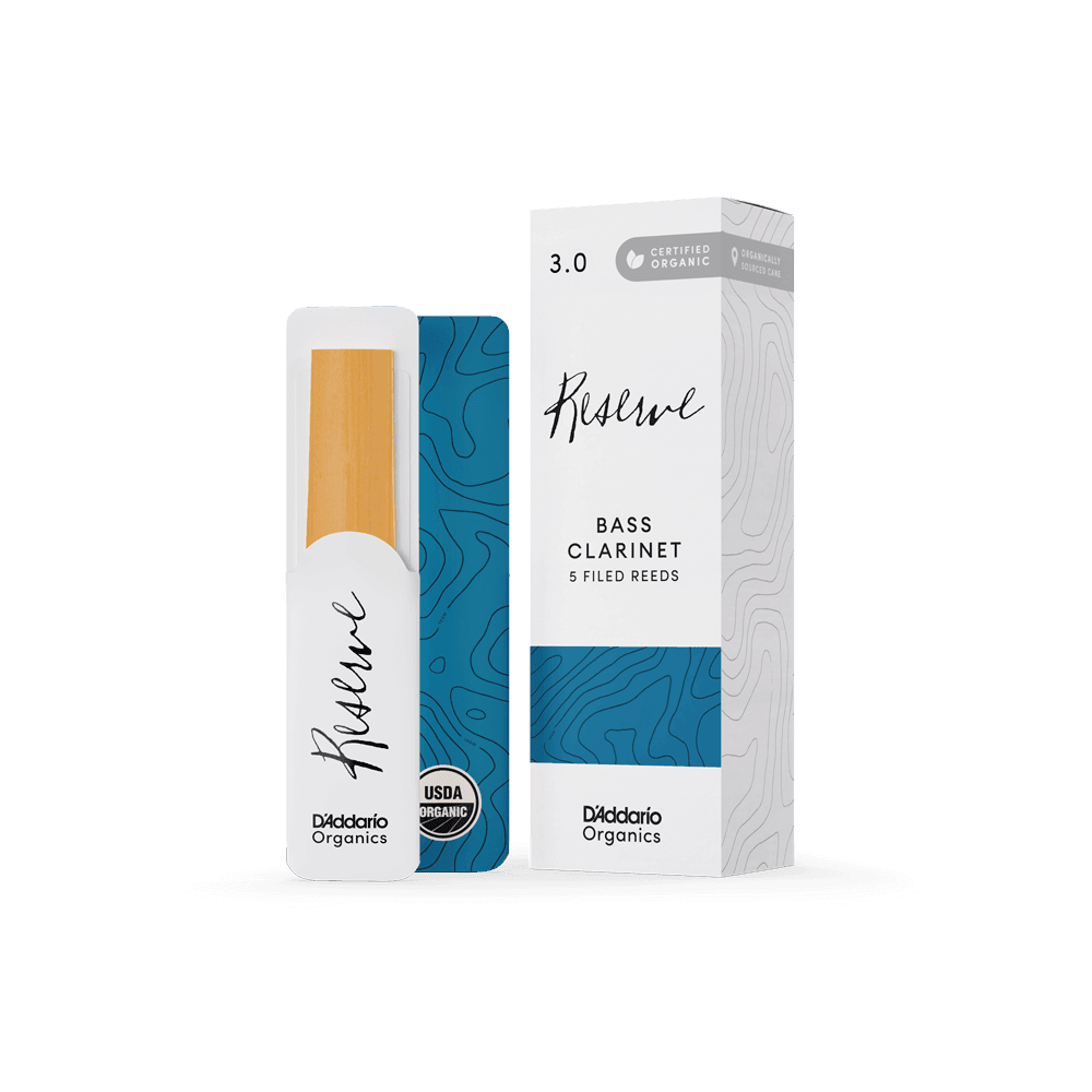 D'ADDARIO ODER05305 #3 Organic Reserve Bass Clarinet Reeds, 5-pack - Ray's Midbell Music