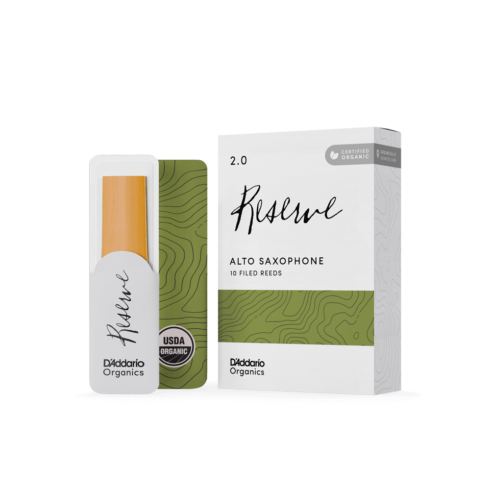 D'ADDARIO ODJR1020 #2 Organic Reserve Alto Sax Reeds