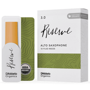D'ADDARIO ODJR1030 #3 Organic Reserve Alto Saxophone Reeds, 10-pack - Ray's Midbell Music