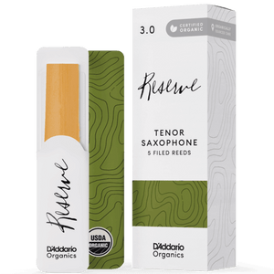 D'ADDARIO ODKR0530 #3 Organic Reserve Tenor Saxophone Reeds, 5-pack - Ray's Midbell Music