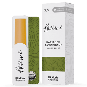 D'ADDARIO ODLR0535 #3.5 Organic Reserve Bari Sax Reeds, 5-pack - Ray's Midbell Music