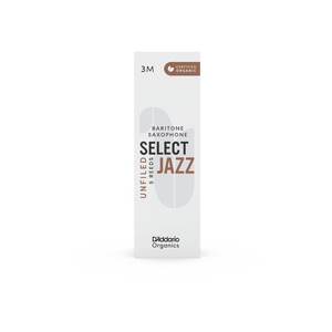 RICO JAZZ SELCT ORRS05BSX3M #3M Organic Select Jazz Unfiled Bari Saxophone Reeds, 5-pack - Ray's Midbell Music