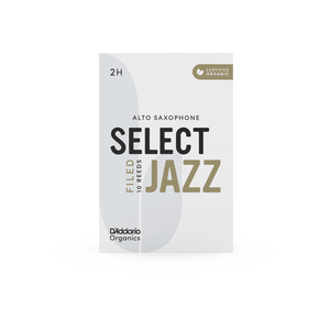 RICO JAZZ SELCT ORSF10ASX2H #2H Organic Filed Alto Saxophone Reeds, Box of 10 - Ray's Midbell Music