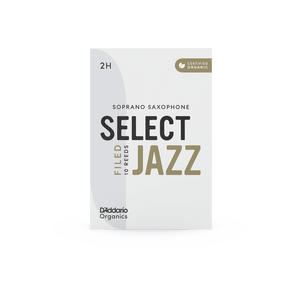 RICO JAZZ SELCT ORSF10SSX2H #2H Organic Filed Soprano Sax Reeds, Box of 10 - Ray's Midbell Music