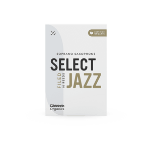 RICO JAZZ SELCT ORSF10SSX3S #3S Organic Filed Soprano Sax Reeds, Box of 10 - Ray's Midbell Music