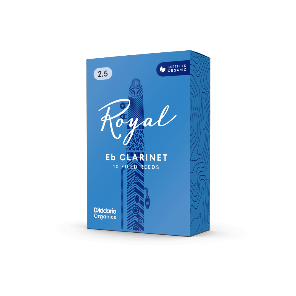 RICO ROYAL RBB1025 #2.5 Eb Clarinet Reeds, Box of 10
