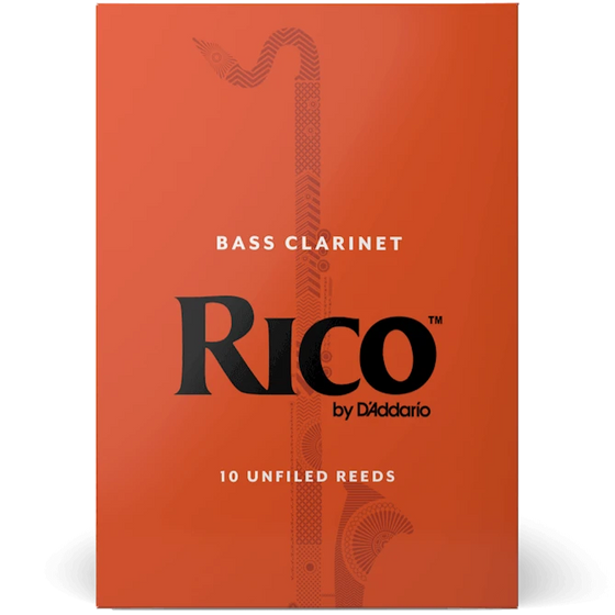 RICO REA1020 #2 Bass Clarinet Reeds, Box of 10