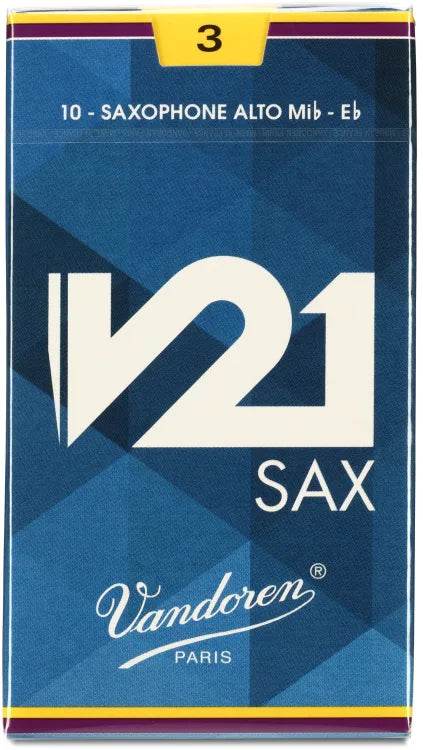 VANDOREN V21 SR813 #3 Alto Sax Reeds, Box of 10 - Ray's Midbell Music