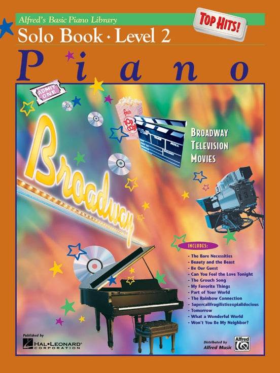 ALFRED 0016497 Alfred's Basic Piano Library: Top Hits! Solo Book 2 - Ray's Midbell Music