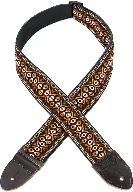 Levy's M8HT20 2" 60's Hootenanny Jacquard Weave Guitar Strap