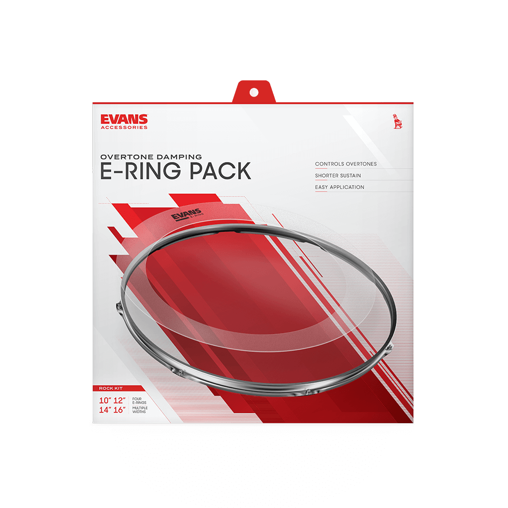 Evans ERROCK Rock E-Ring Pack Includes 10x1", 12x1.5", 16x2", and 14x1.5"