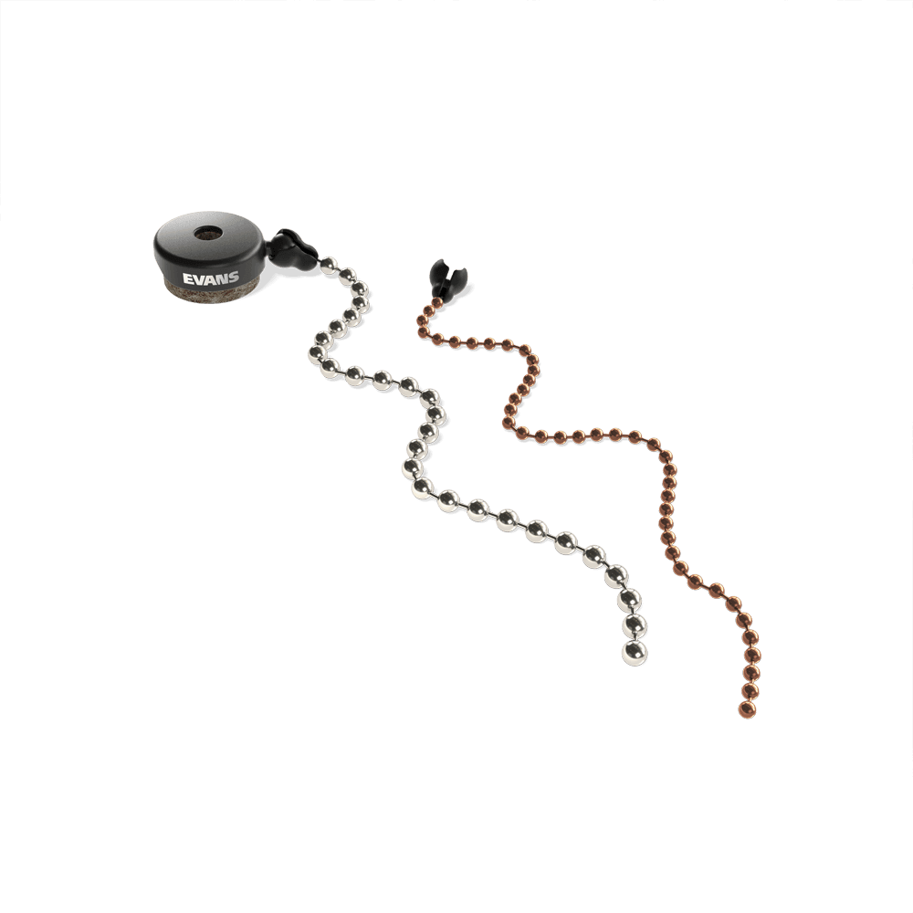 EVANS EVCYMSZ1 Cymbal Sizzler Two Chain Pack - Ray's Midbell Music