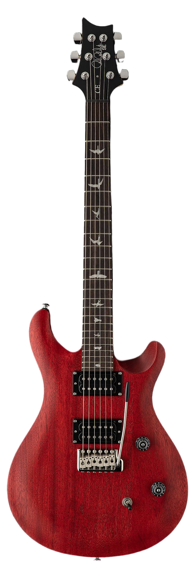 PRS 113130VC SE CE24 Standard Satin Double Cut Electric Guitar (Vintage Cherry)