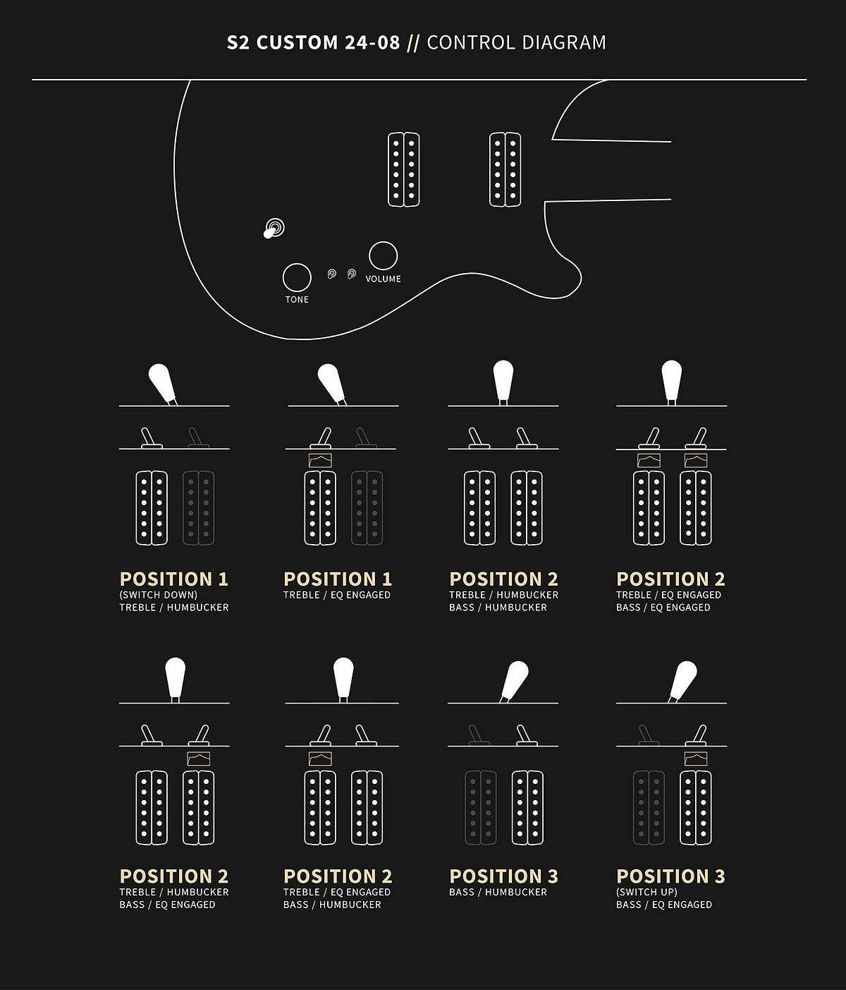 PRS 112819GW S2 Custom 24-08 Double Cut Electric Guitar ( Faded Gray Black Blue Burst ) - Ray's Midbell Music