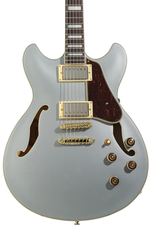IBANEZ AS73GMSF Artcore Series Semi Hollow Body Electric Guitar (Moonstone Silver Flat)