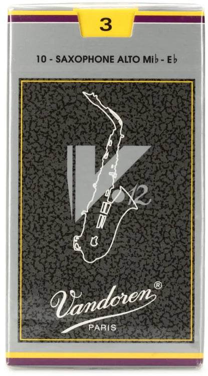 VANDOREN V12 SR613 #3 Alto Sax Reeds, Box of 10 - Ray's Midbell Music