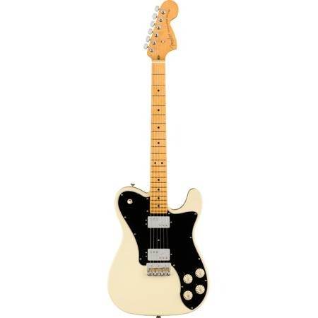 FENDER 0113962705 American Professional II Series Telecaster Deluxe Electric Guitar ( Olympic White ) - Ray's Midbell Music