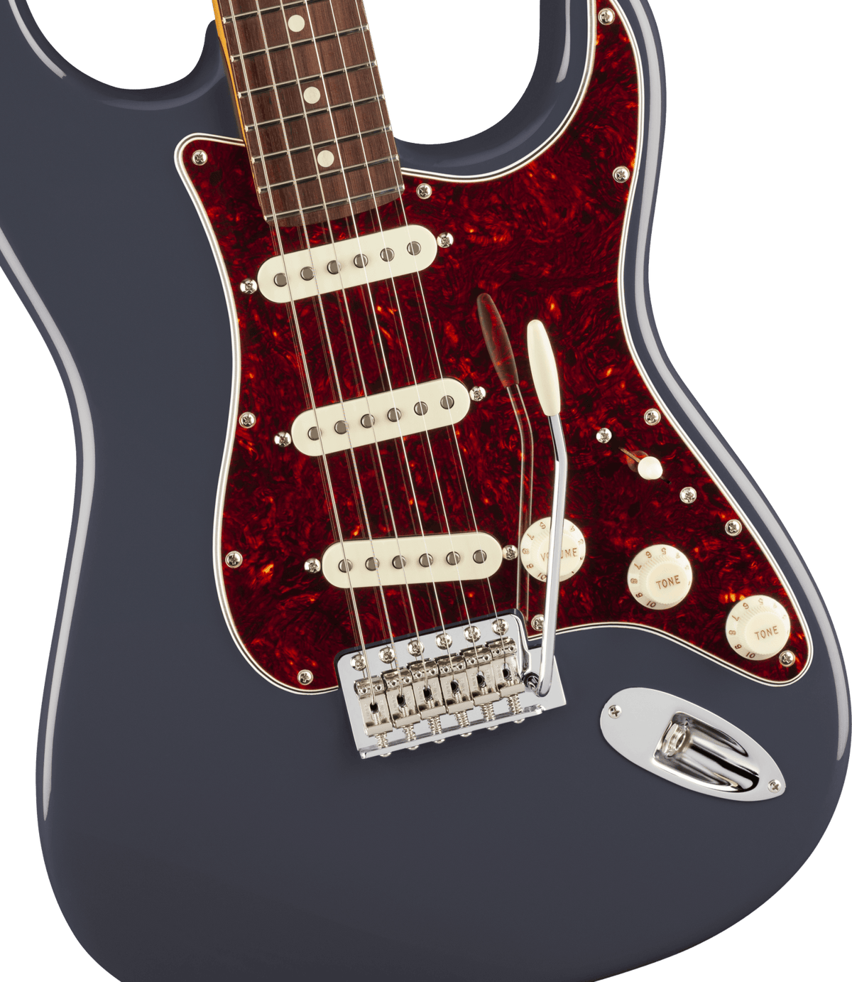 Fender 0114940322 American Professional Classic Stratocaster Electric Guitar (Faded Black) - Ray's Midbell Music