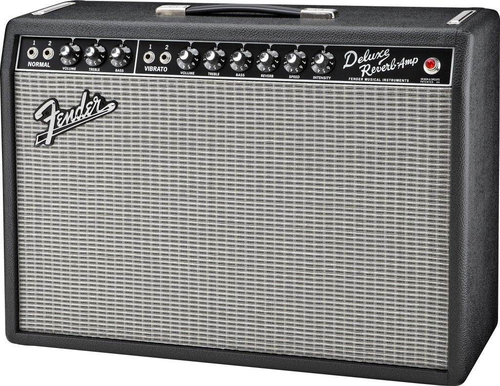 FENDER 0217400000 65' Deluxe Reverb 22 Watt 1x12 Tube Amplifier w/ Footswitch and Cover - Ray's Midbell Music