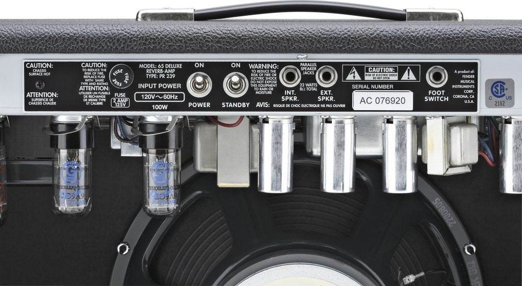 FENDER 0217400000 65' Deluxe Reverb 22 Watt 1x12 Tube Amplifier w/ Footswitch and Cover - Ray's Midbell Music