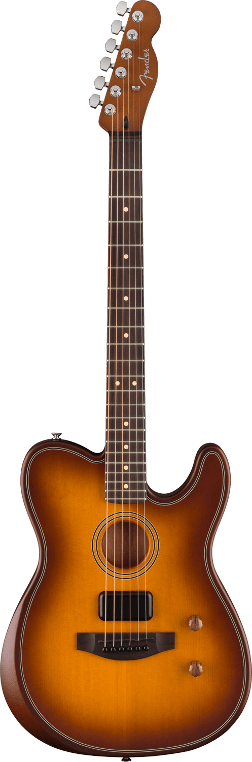 FENDER 0973113542 Acoustasonic Standard Series Telecaster Hybrid Guitar (Honey Burst) - Ray's Midbell Music