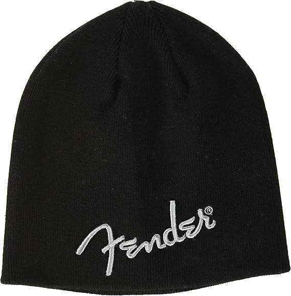 FENDER 9106111706 Logo Beanie, Black, One Size - Ray's Midbell Music