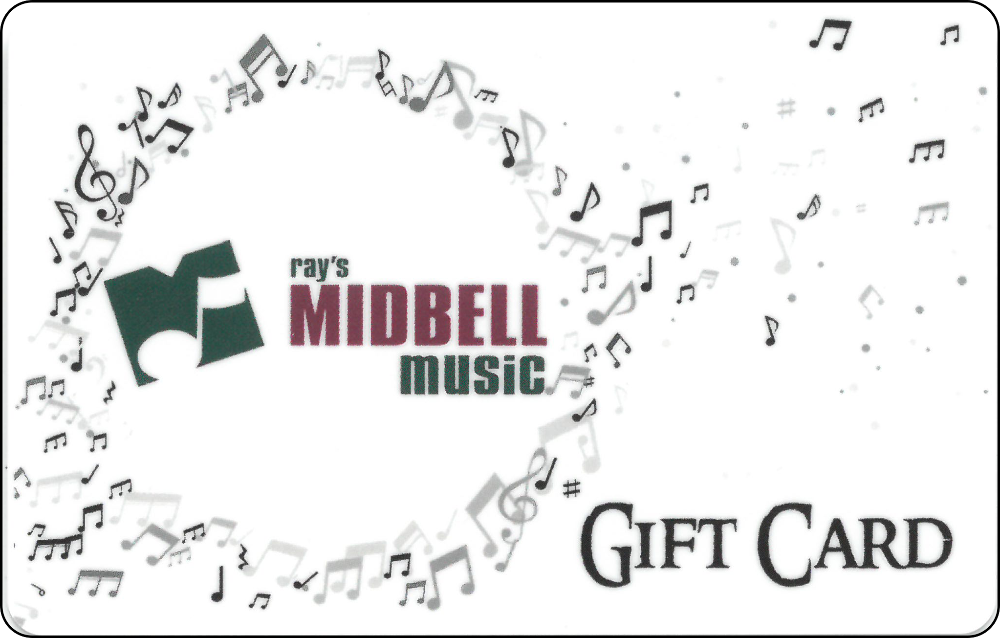 Midbell Music $300.00 Gift Card