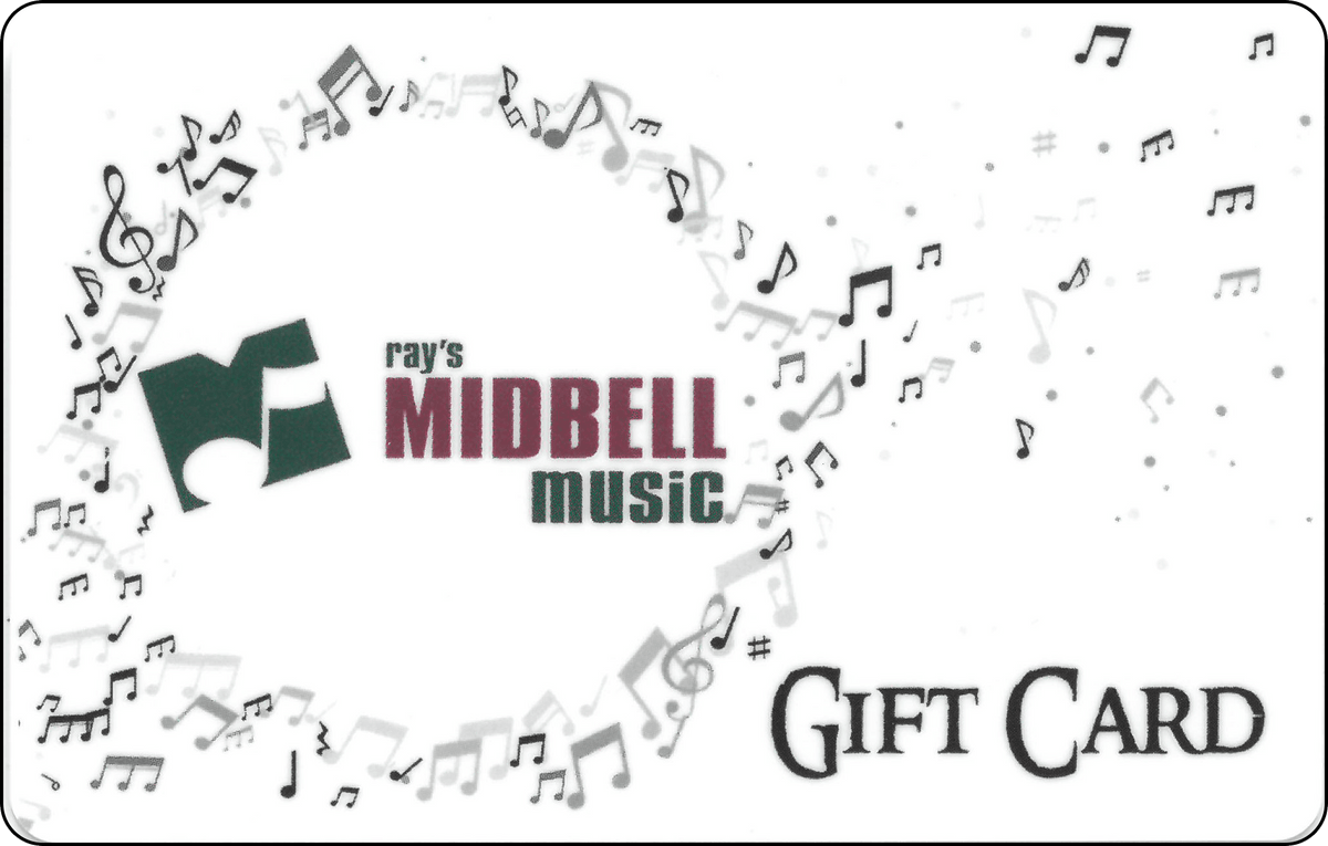 Midbell Music $25.00 Gift Card - Ray's Midbell Music