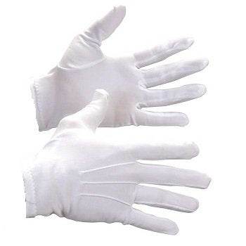 MANHOW White Cotton Gloves Small - COTS - Ray's Midbell Music