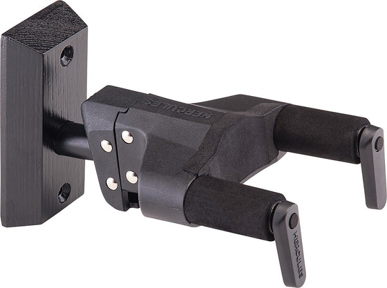 HERCULES GSP38WBKPLUS Universal AutoGrip Wall Mount Guitar Hanger (Black)