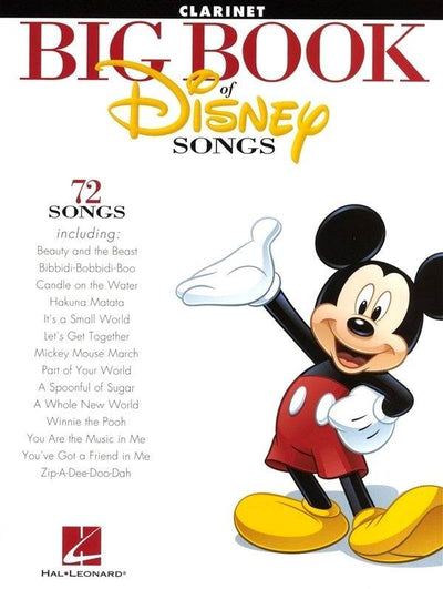 HAL LEONARD HL00842614 The Big Book of Disney Songs (Clarinet) - Ray's Midbell Music