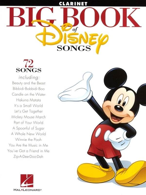 HAL LEONARD HL00842614 The Big Book of Disney Songs (Clarinet) - Ray's Midbell Music