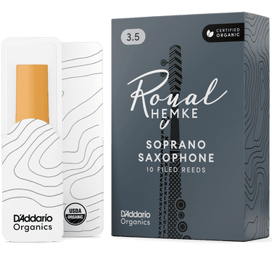 HEMKE RHKP10SSX350 3.5 Royal Organic Soprano Sax Reeds, 10 - Pack - Ray's Midbell Music