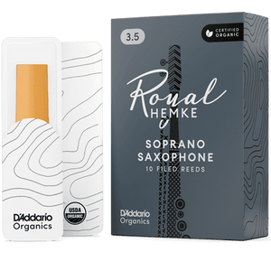 HEMKE RHKP10SSX350 3.5 Royal Organic Soprano Sax Reeds, 10 - Pack - Ray's Midbell Music